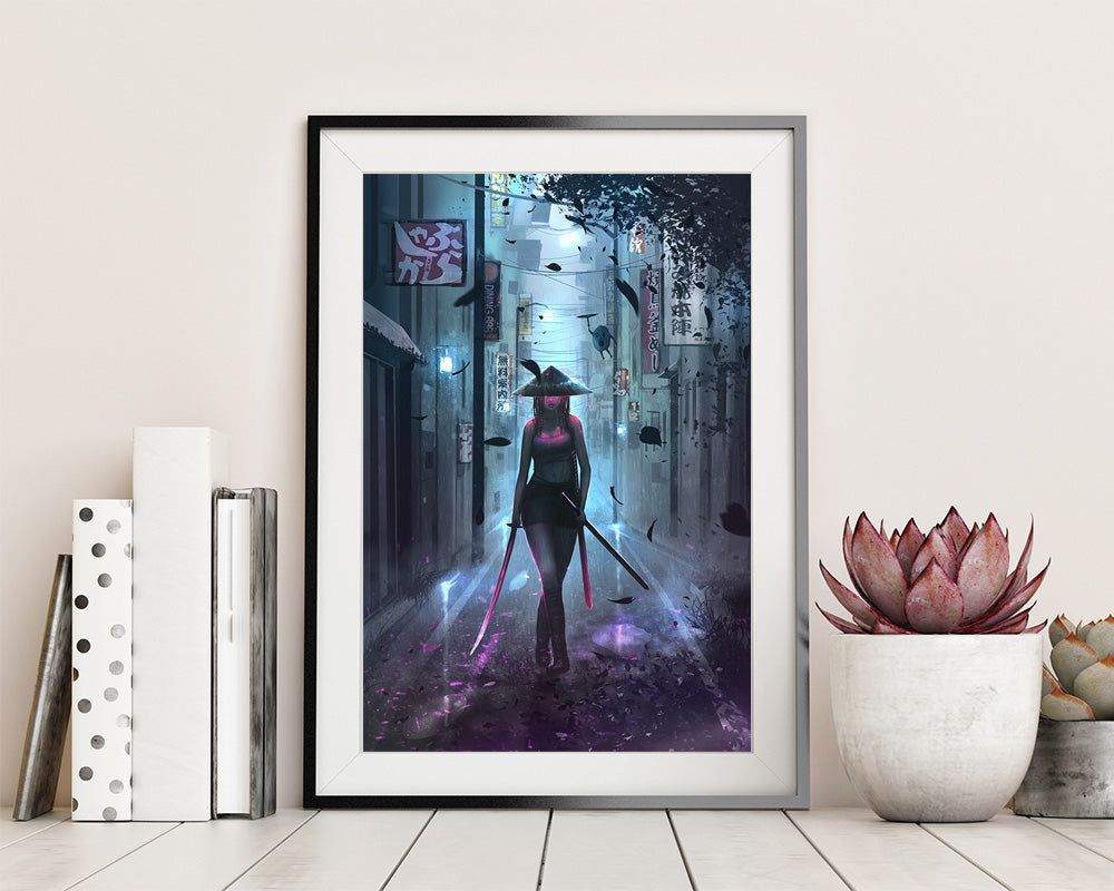 Samurai girl artwork