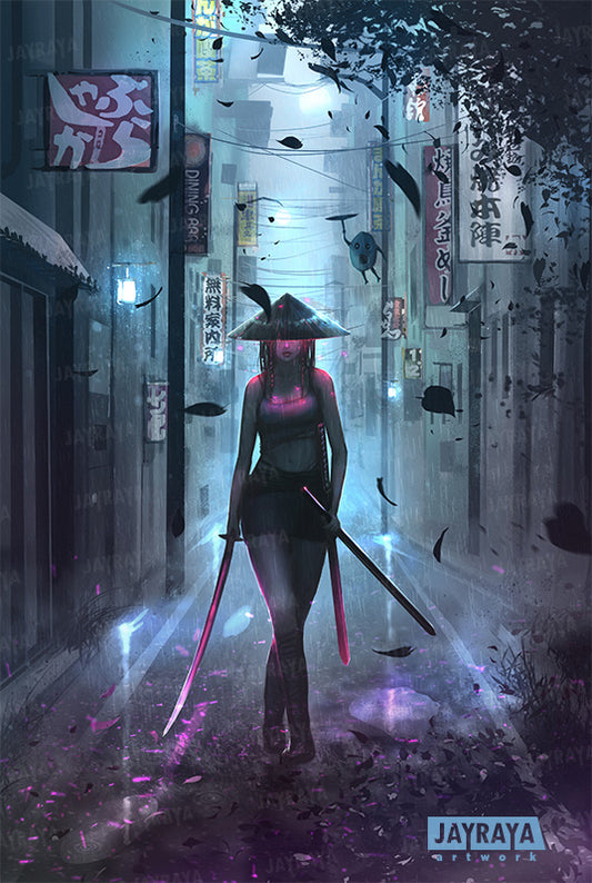 Samurai girl artwork