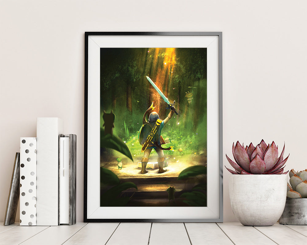 Epic mastersword moment artwork